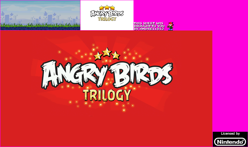 Angry Birds Trilogy - Wii Menu Icon and Banner