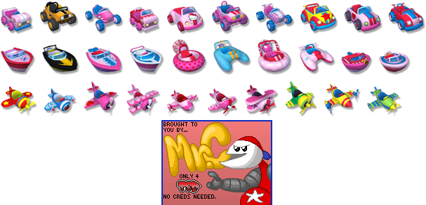 Hello Kitty Kruisers - Vehicle Icons