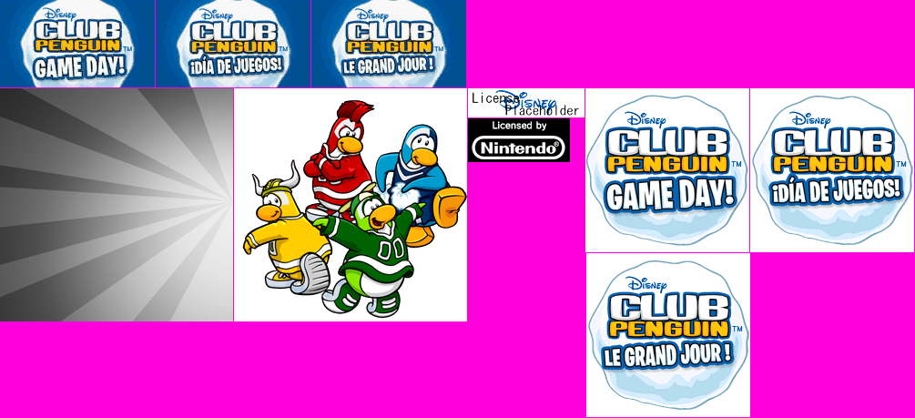 Club Penguin: Game Day! - Wii Menu Icon and Banner