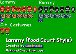 Parappa the Rapper Customs - Lammy (PaRappa The Rapper 2, Food Court-Style)