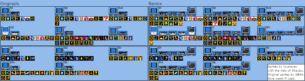 Classic Monitors (Sonic Mania-Style)