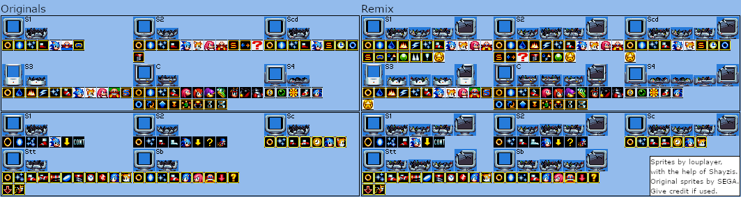 Sonic the Hedgehog Customs - Classic Monitors (Sonic Mania-Style)