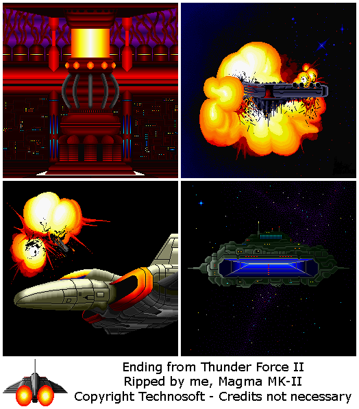 Thunder Force II - Ending