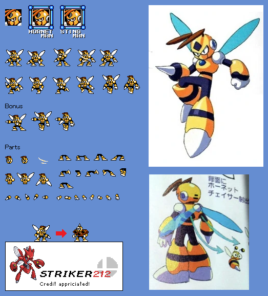 Hornet Man (Concept Art, NES-Style)