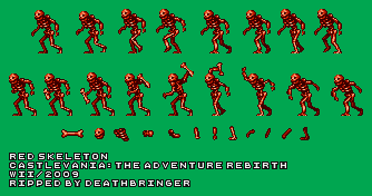 Castlevania Adventure ReBirth - Red Skeleton