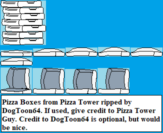 Pizza Tower - Pizza Boxes
