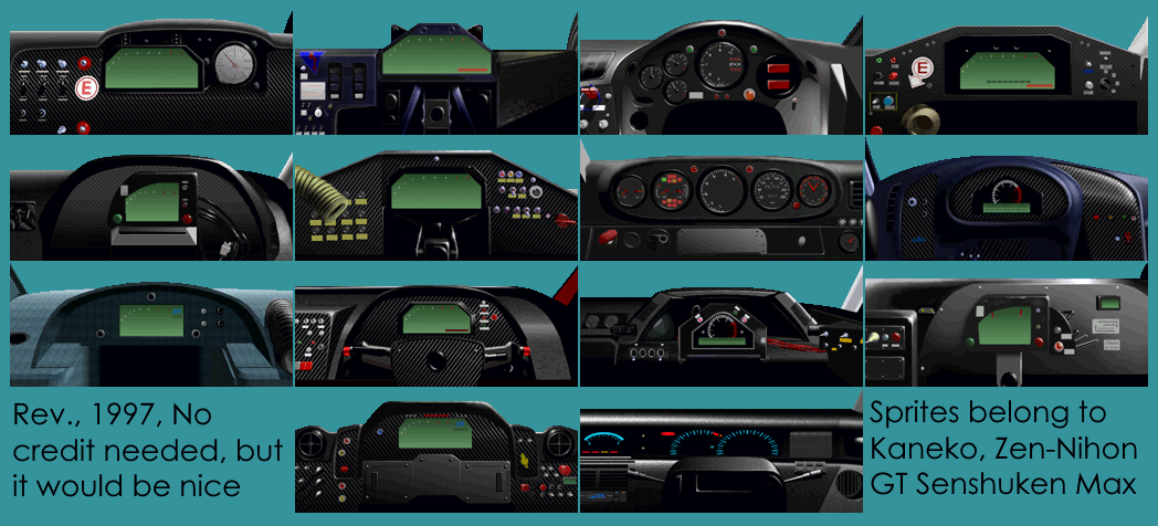 Zen Nihon GT Senshuken Max Rev. (JPN) - Cockpits