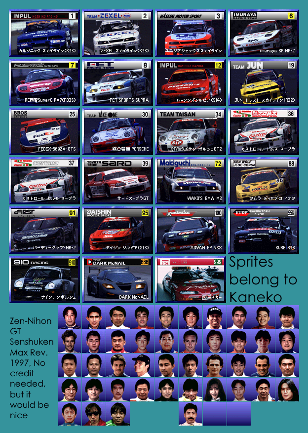 Zen Nihon GT Senshuken Max Rev. (JPN) - Portraits