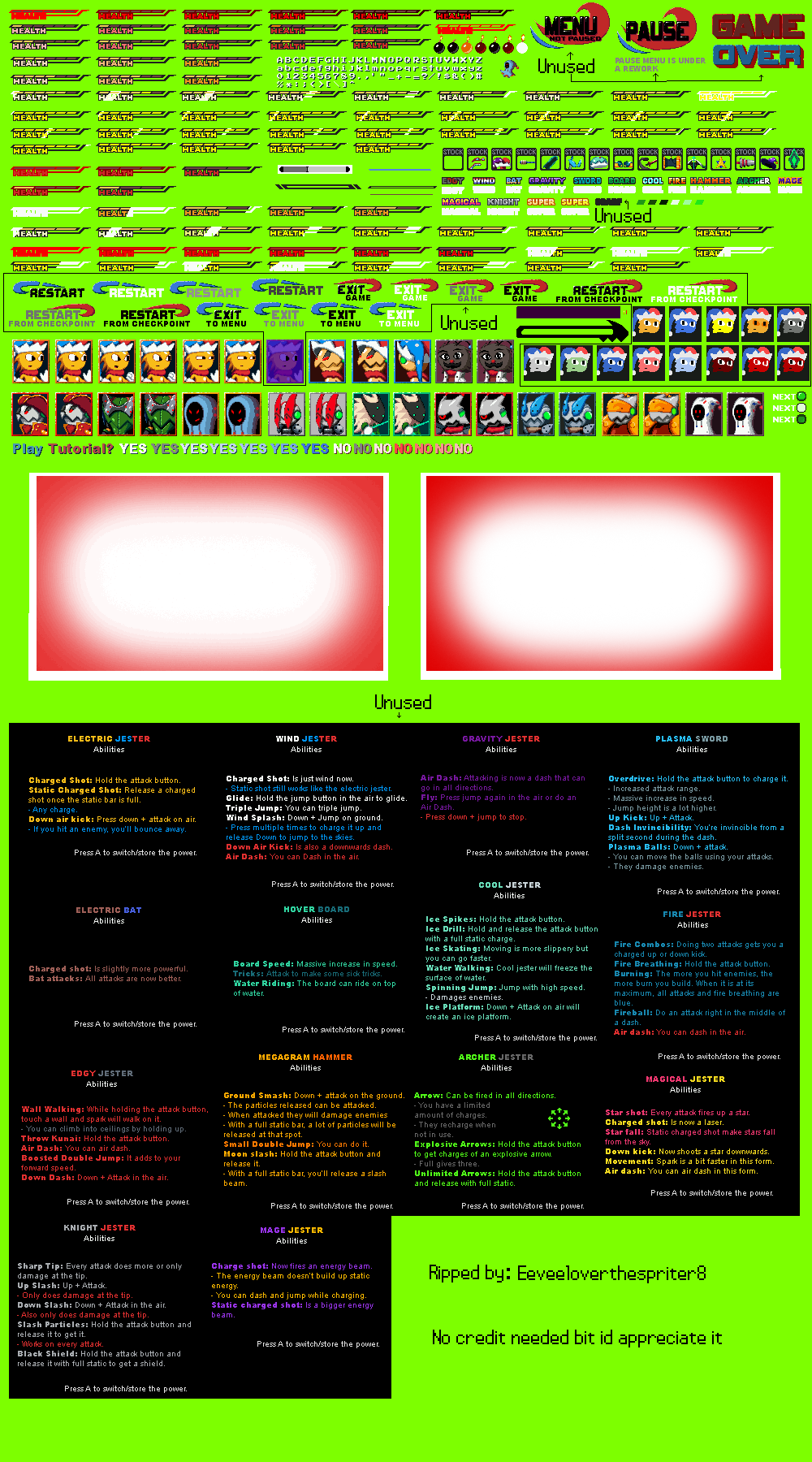 HUD/GUI (in game)