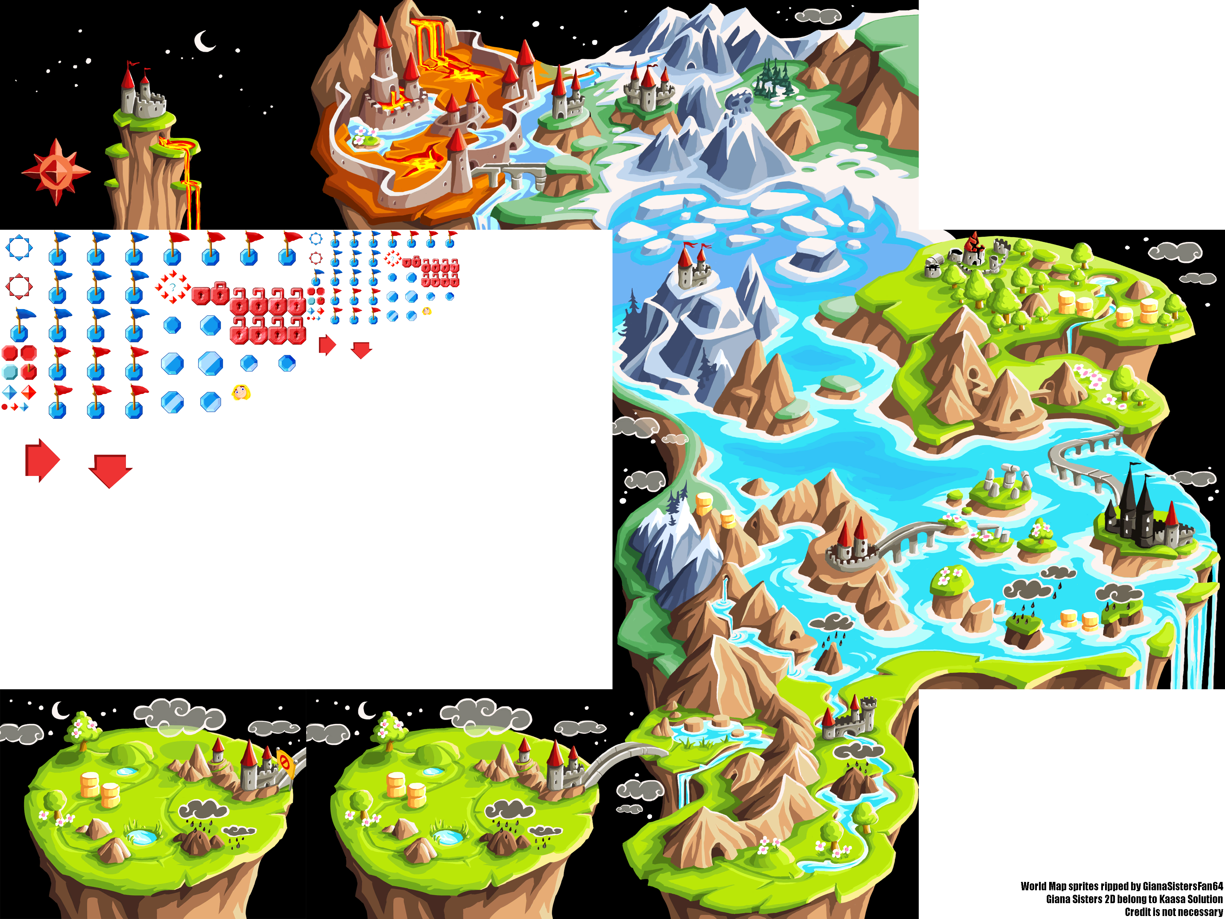 Giana Sisters (iOS) - World Map