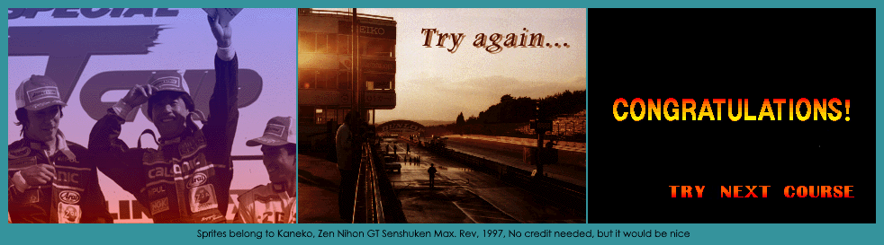 Zen Nihon GT Senshuken Max Rev. (JPN) - Endings