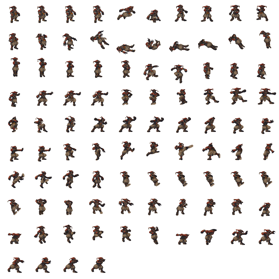 The Spriters Resource - Full Sheet View - Xenogears - Grahf