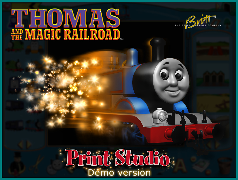 Thomas & The Magic Railroad: Print Studio - Title Screen (Demo Version)