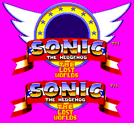 Sonic the Hedgehog: The Lost Worlds (Hack) - Title Screen