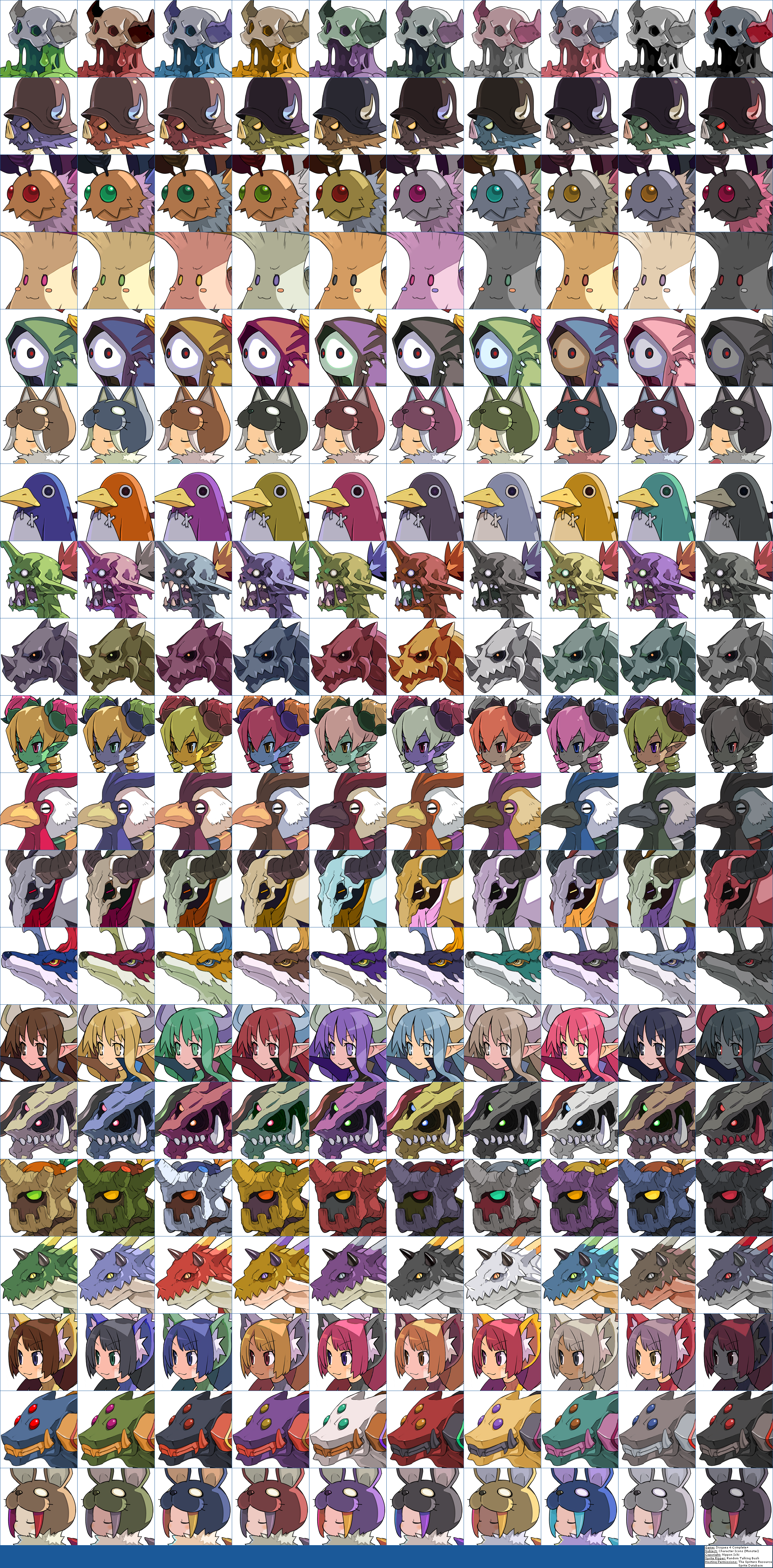 Disgaea 4 Complete+ - Character Icons (Monster)