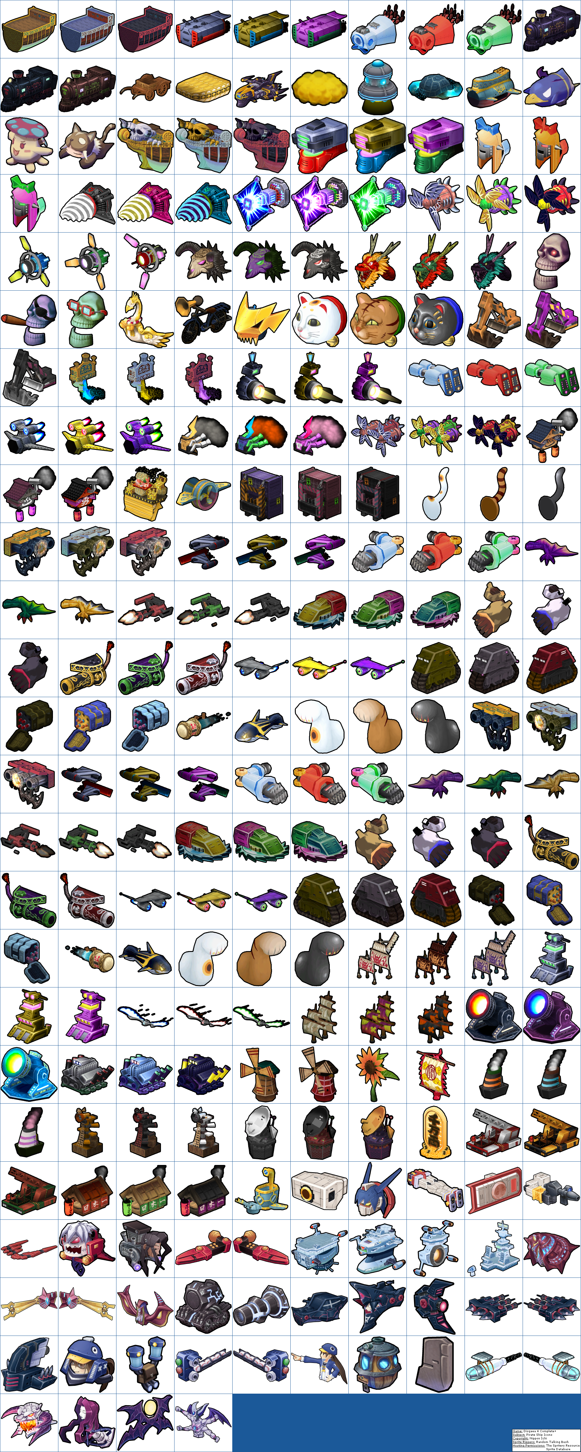 Disgaea 4 Complete+ - Pirate Ship Icons