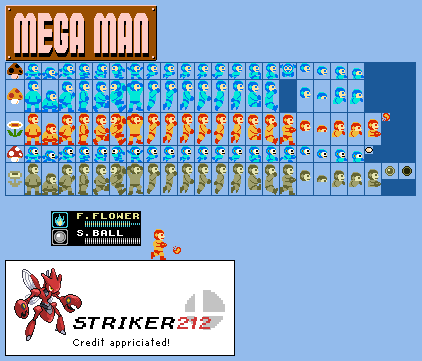 Mega Man (Super Mario Bros. 1 NES-Style)