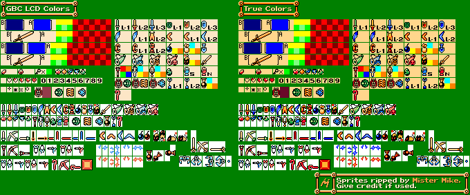 The Legend of Zelda: Oracle of Seasons - HUD & Gear