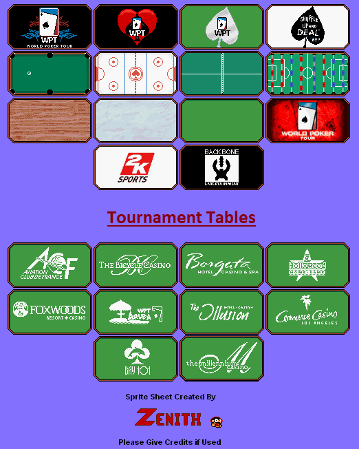 World Poker Tour - Poker Table Icons