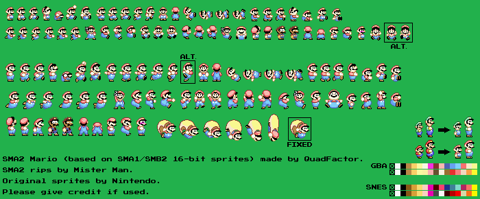 Mario Customs - Mario (Super Mario World GBA-Style)