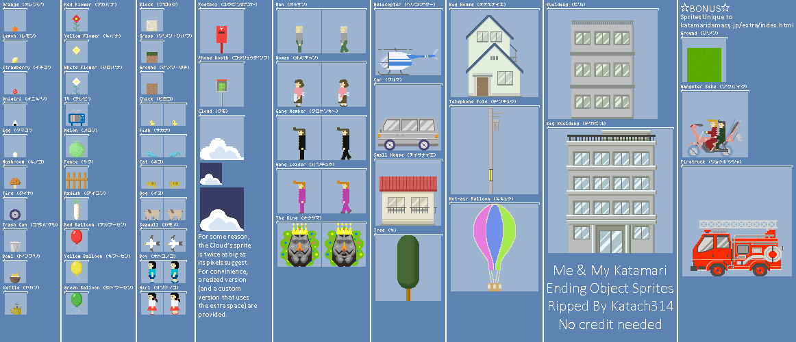 Me & My Katamari - Objects