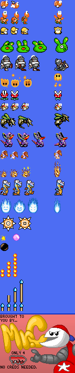 Super Mario DX (Bootleg) - Enemies