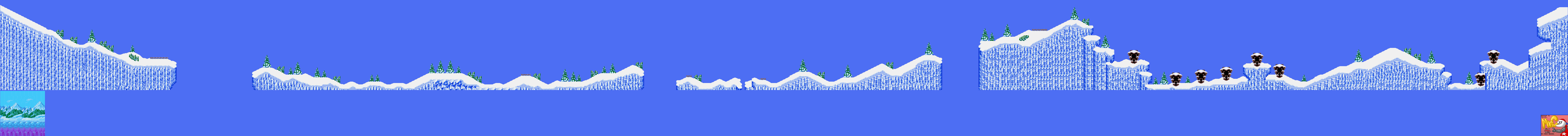 Sonic 3: Fighter Sonic (Bootleg) - Level 3: Alp Snowfield