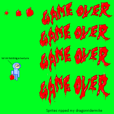 The First Funky Fighter - Game Over Text