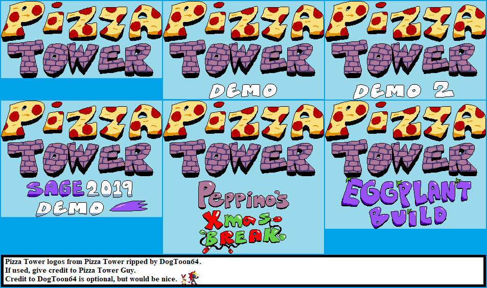 Pizza Tower - Pizza Tower Logos
