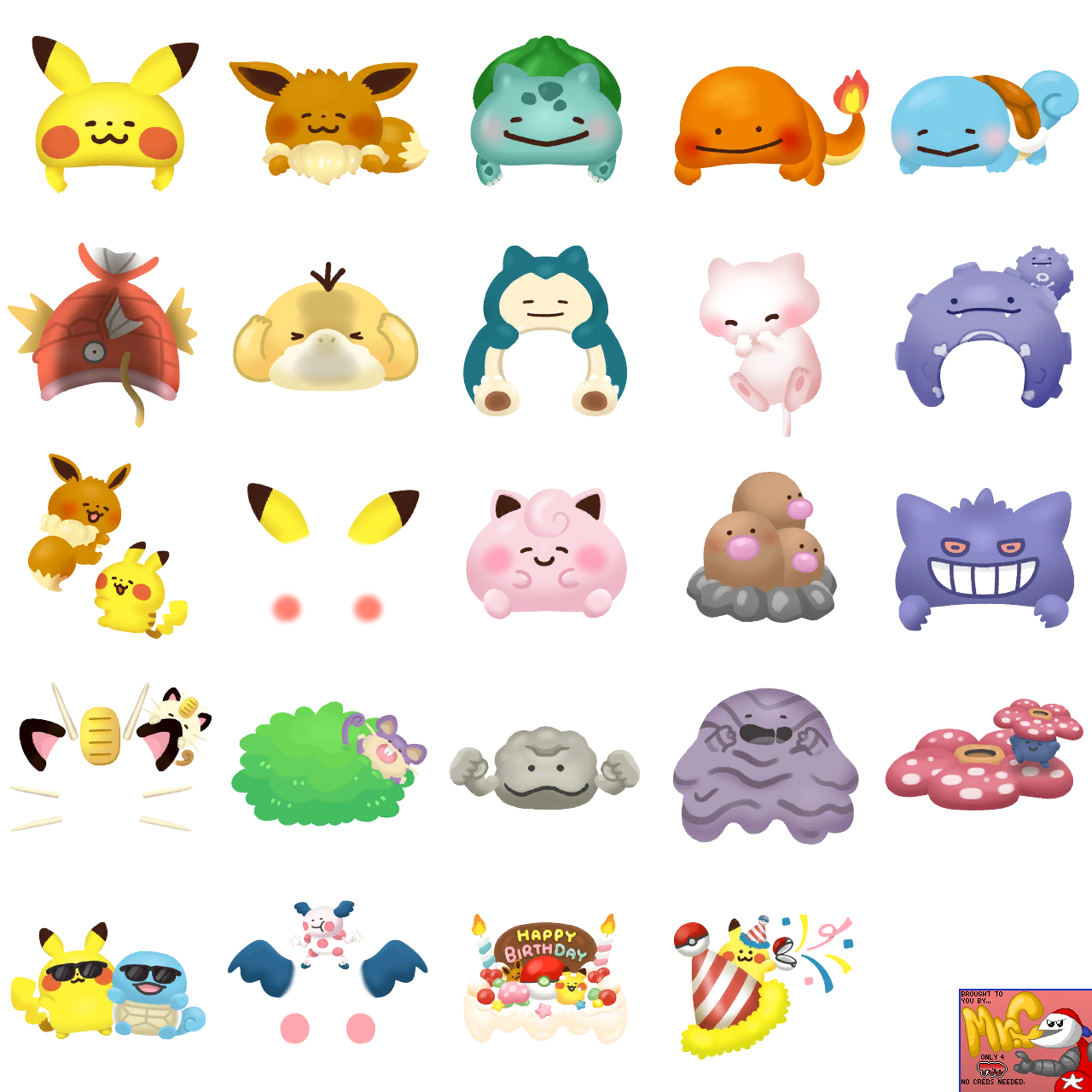 Pokémon Smile - Pokémon Cap Icons
