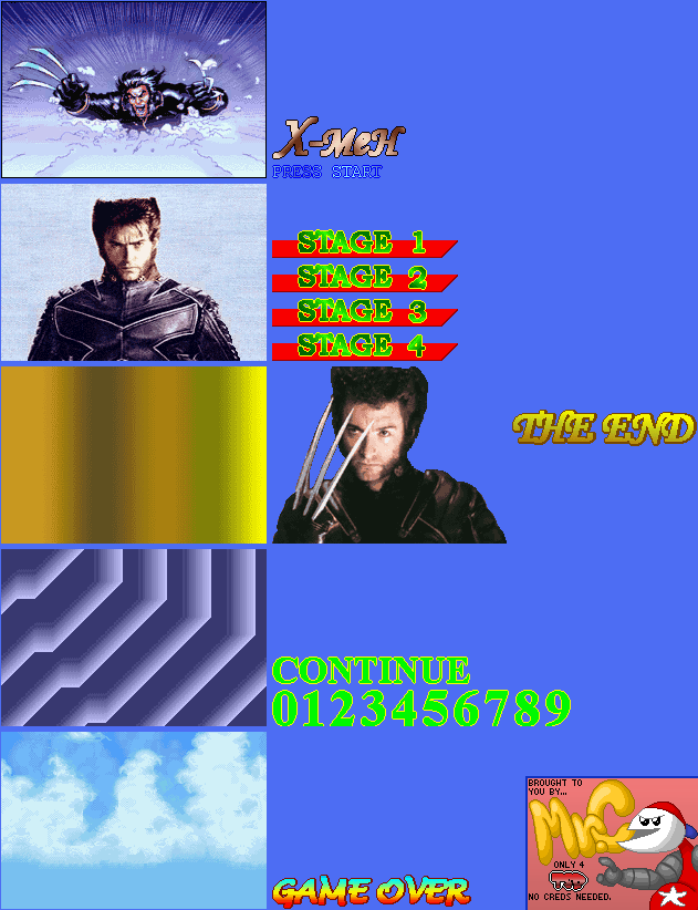 Title Screen, Game Over, and Ending