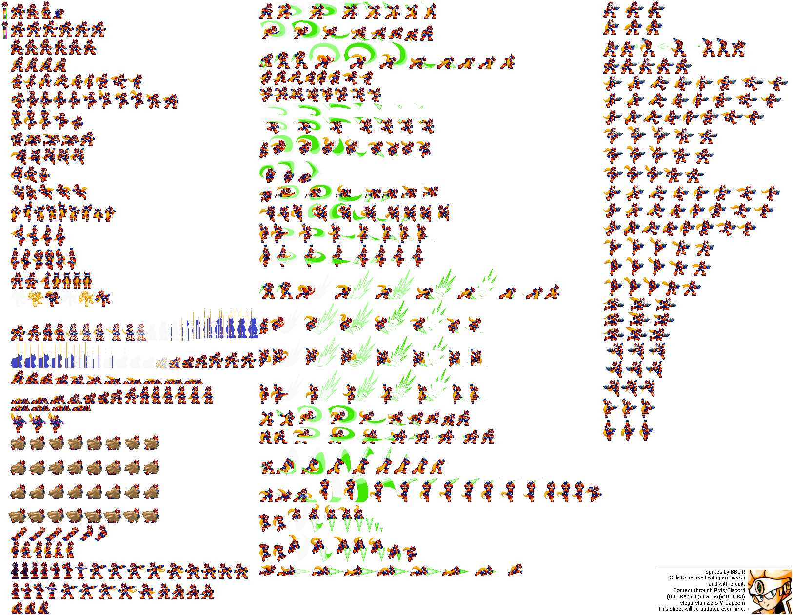 megaman x x and zero sprite sheet megaman x x and zero sprite sheet