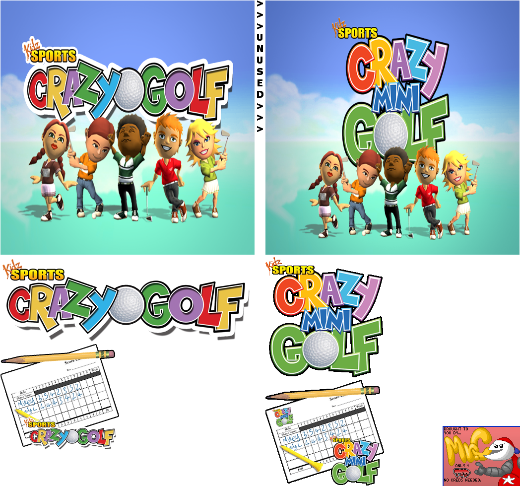 Kidz Sports: Crazy Golf - Title Screen and Game Logo