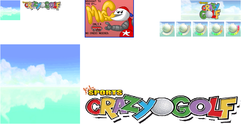 Kidz Sports: Crazy Golf - Wii Menu Banner and Save Icon