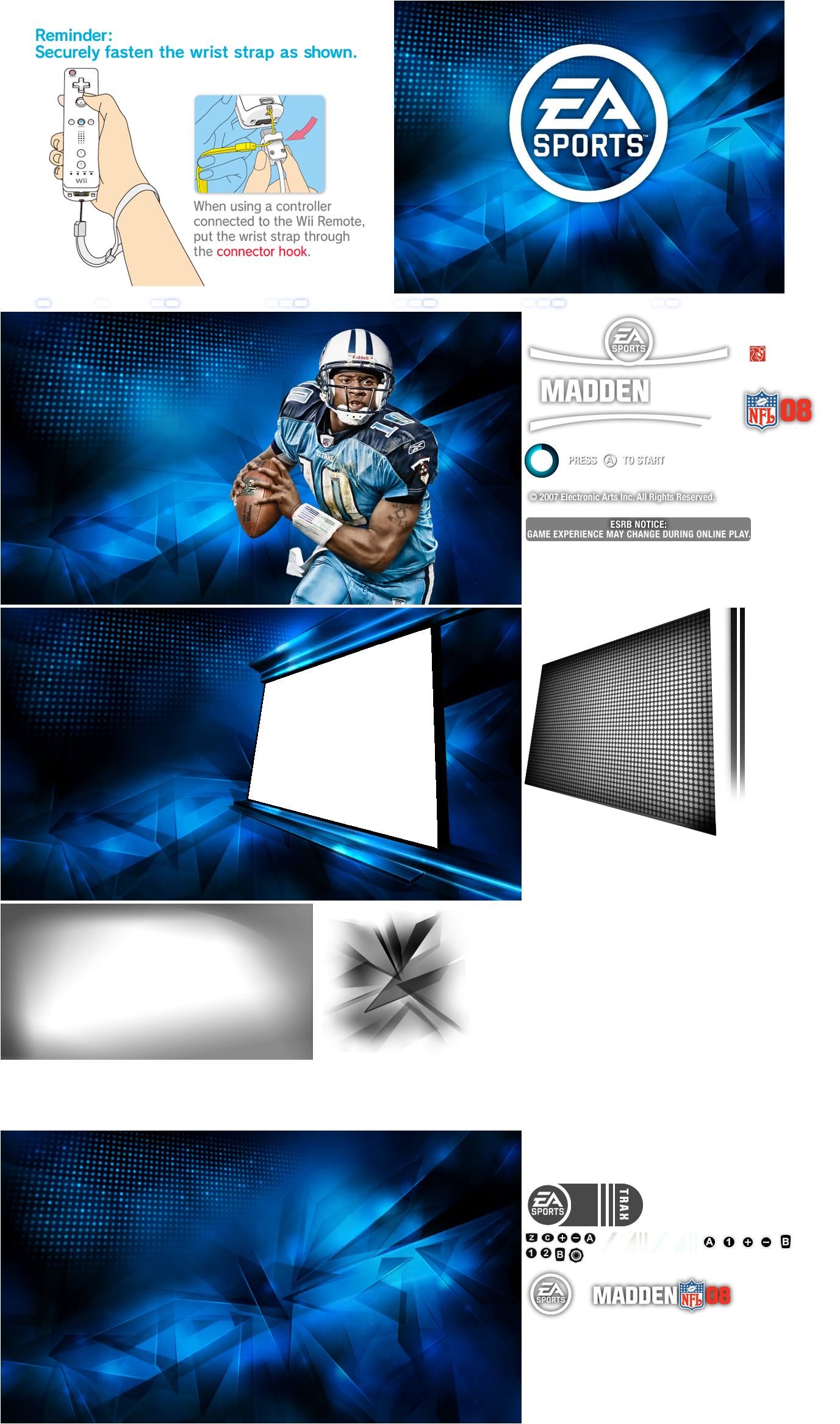 Madden NFL 08 - Title Screen and Main Menu