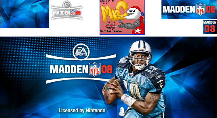 Madden NFL 08 - Wii Menu Banner and Save Icon