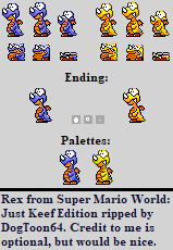 Super Mario World: Just Keef Edition (Hack) - Rex