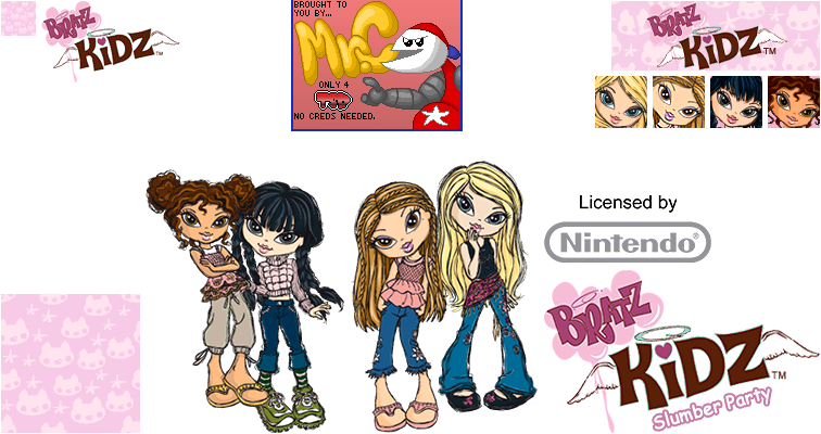 Bratz Kidz: Slumber Party - Wii Menu Banner and Save Icon