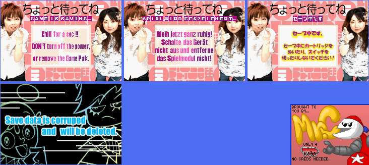 Game Boy Advance - Hi Hi Puffy AmiYumi: Kaznapped! - Save Screens - The ...