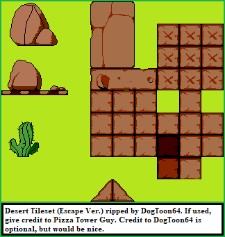 Pizza Tower - Desert Escape Tileset