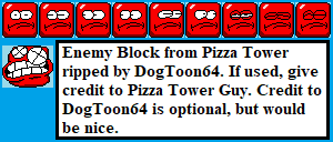 Pizza Tower - Enemy Block