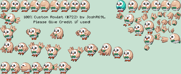 Pokémon Customs - #722 Rowlet