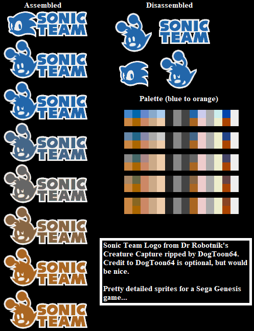 Dr. Robotnik's Creature Capture (Hack) - Sonic Team Logo