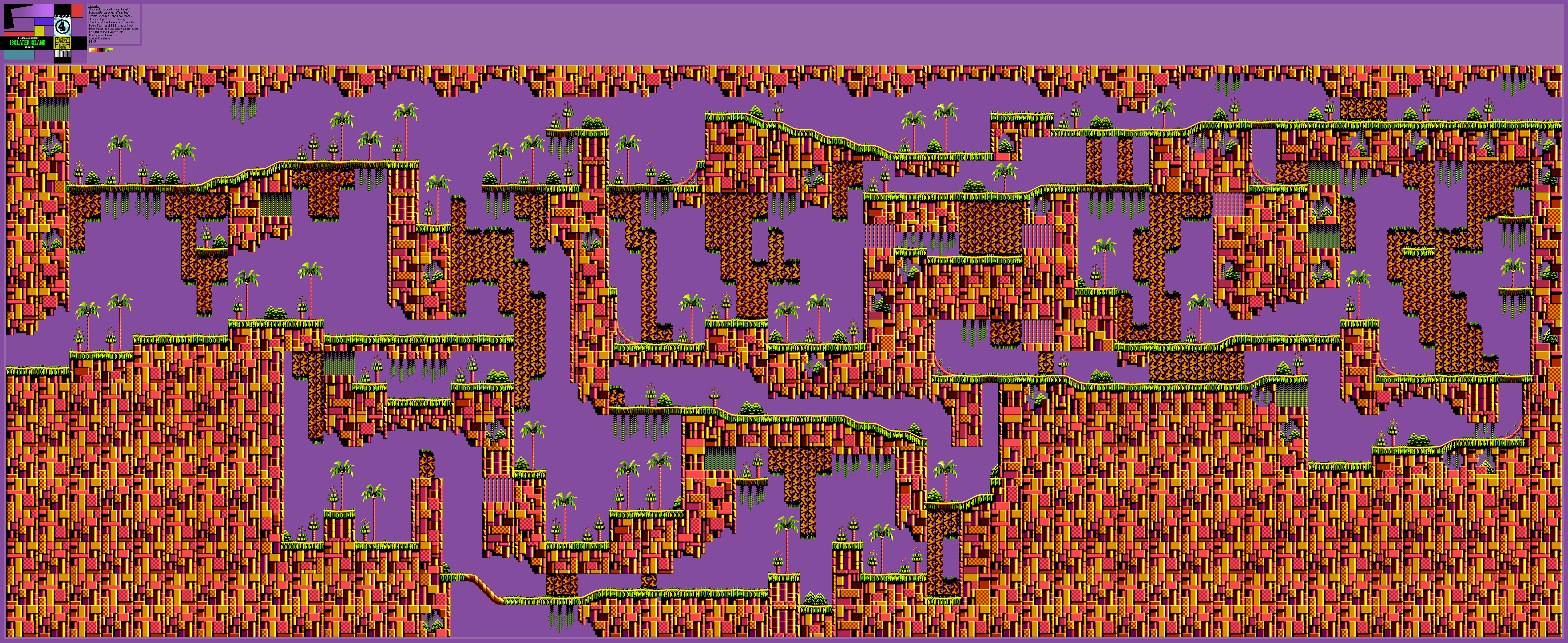 Knuckles' Chaotix (32X) - Isolated Island (Training) Level 4 (Sunset)