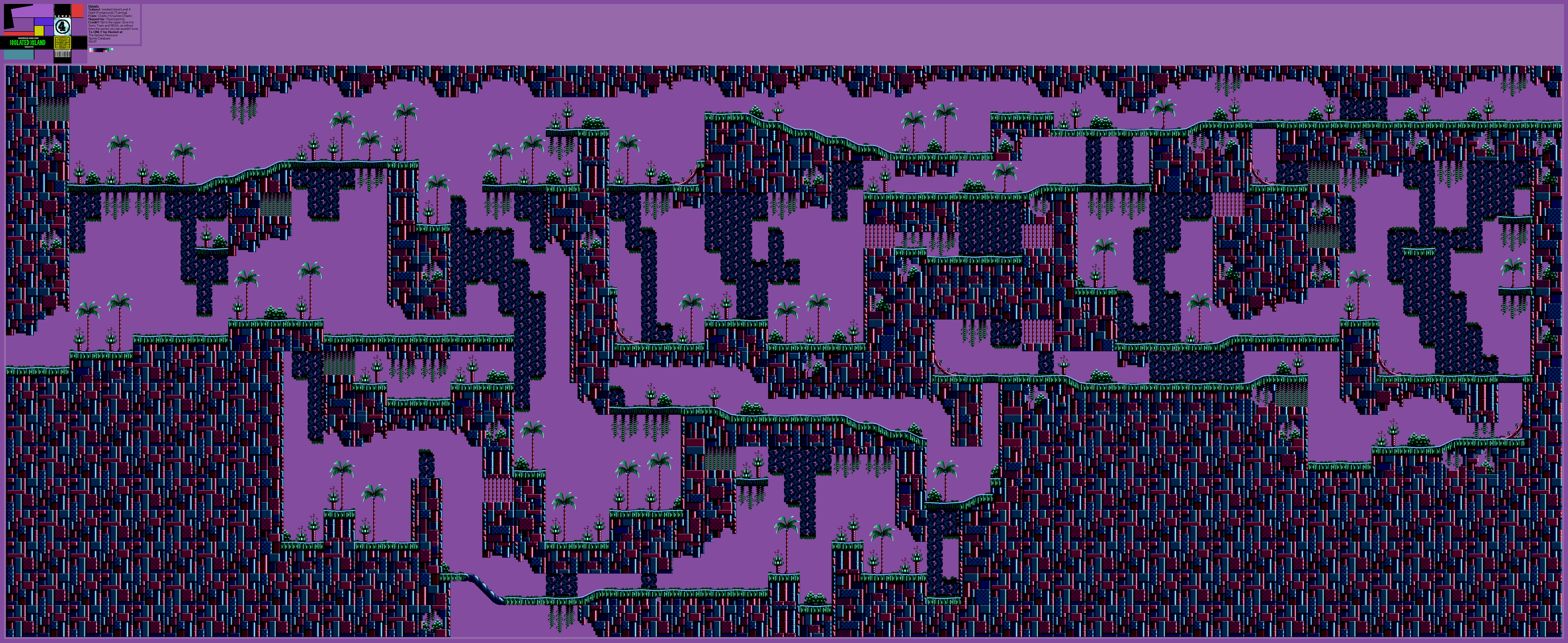 Knuckles' Chaotix (32X) - Isolated Island (Training) Level 4 (Night)