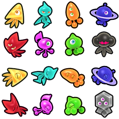 Sonic Lost World - Wisp Icons