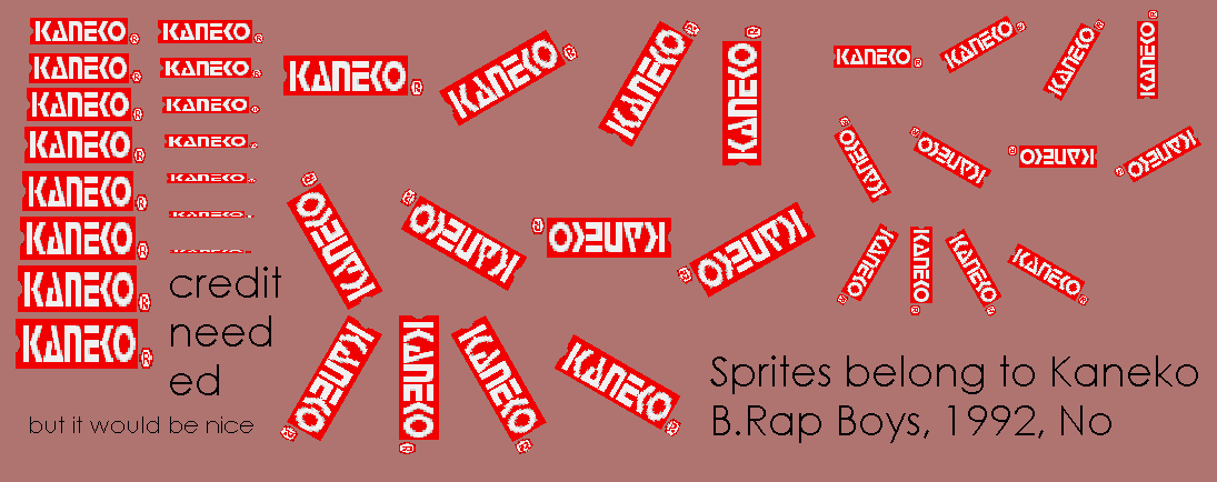 B. Rap Boys - Kaneko Rotation & Scaling Logo