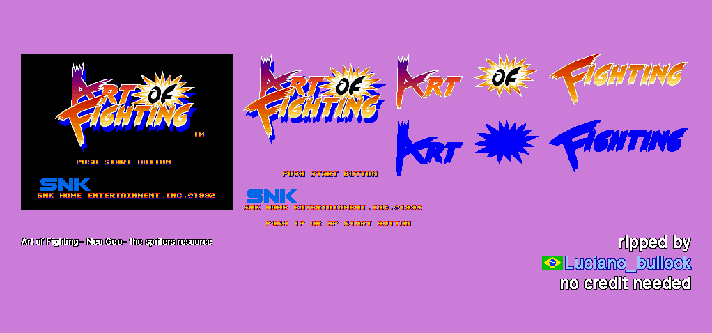 Art of Fighting - Title Screen