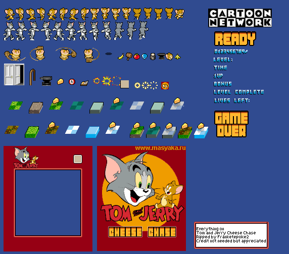 Tom and Jerry: Cheese Chase - General Sprites