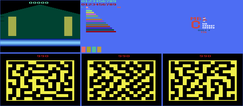 X-Man (Atari 2600) - Backgrounds